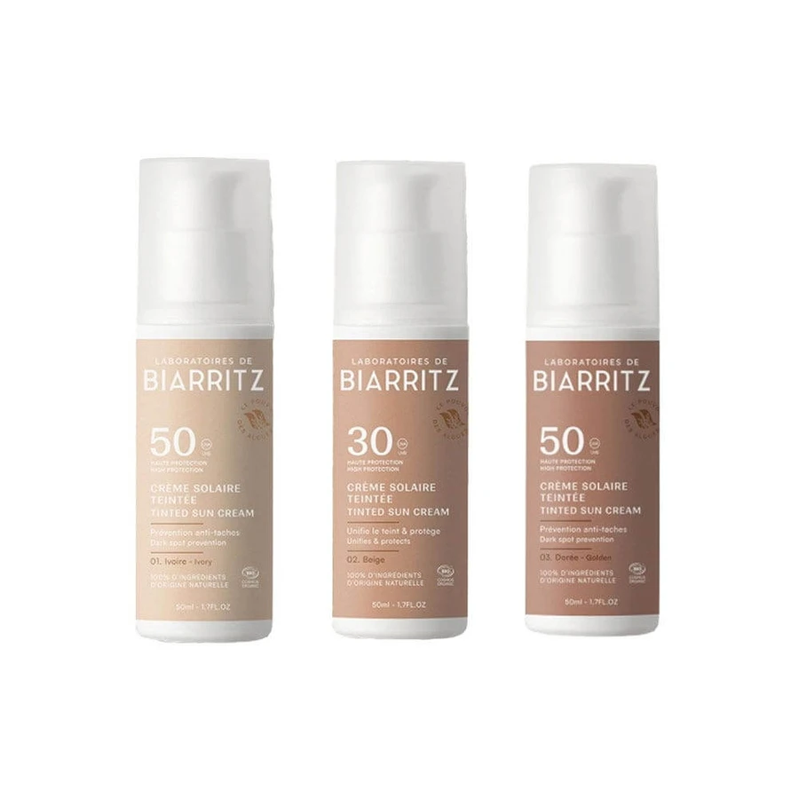 Laboratoires De Biarritz Prodotti solari Crema solare viso colorata Bio SPF50 Idrata e protegge 50ml