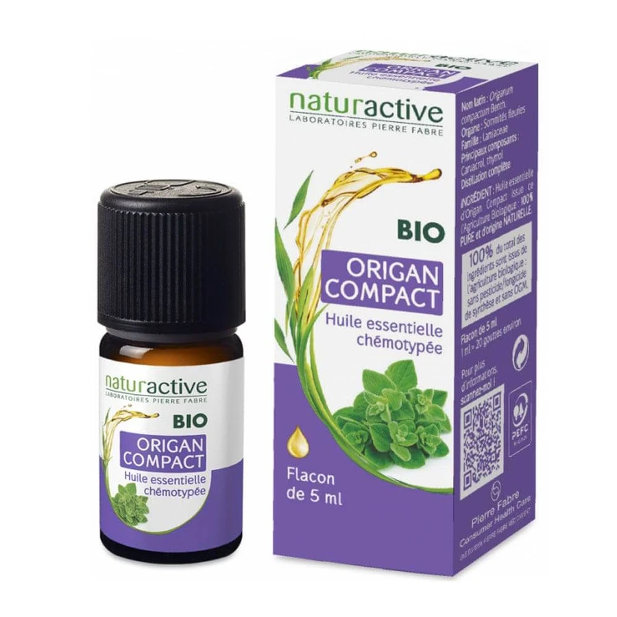 Naturactive Aceite esencial de orégano bio compacto 5 ml