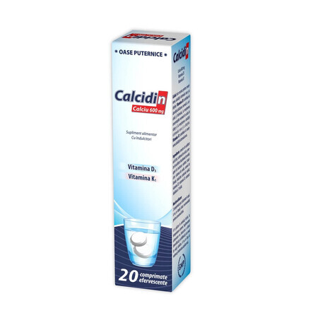 Calcidin 600 mg, 20 comprimidos efervescentes, Zdrovit