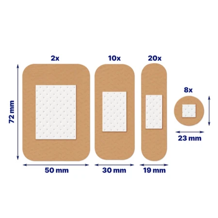 Elastoplast Apósitos 40 Tiritas Universel 4 tamaños x40