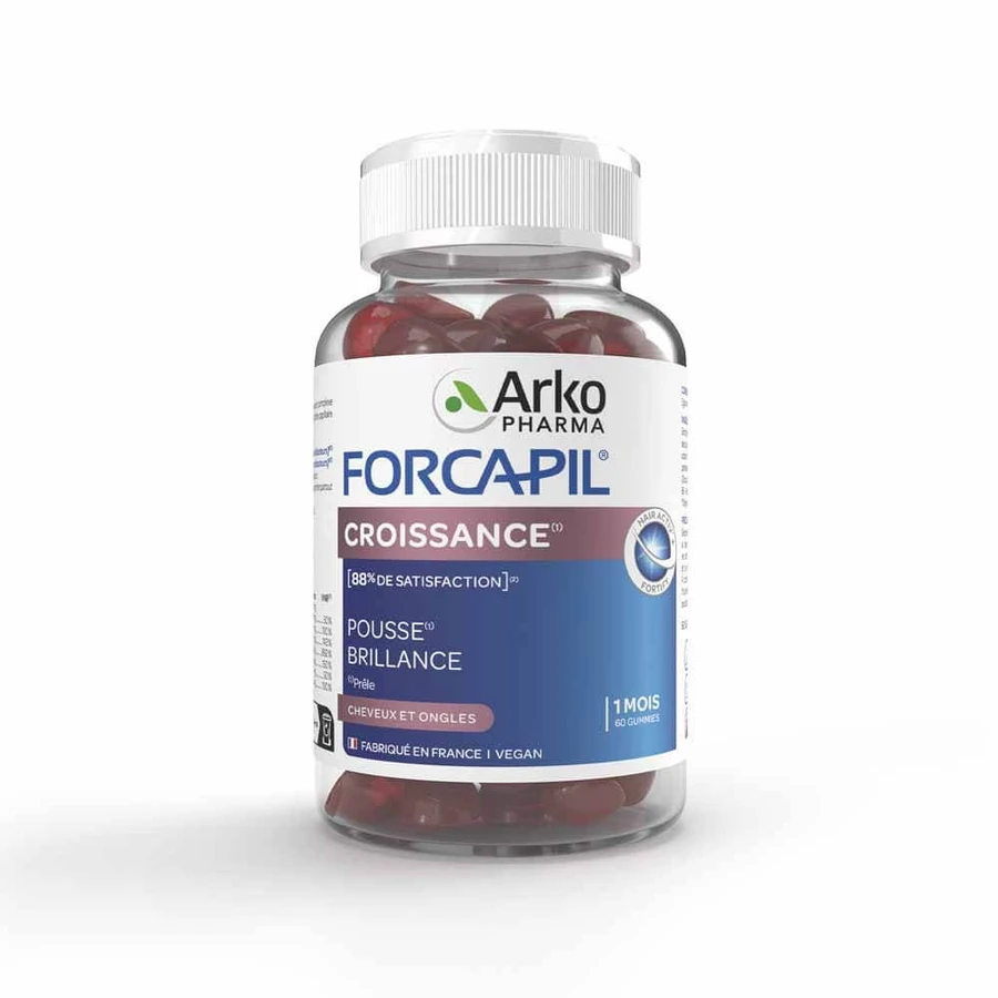 Arkopharma Forcapil Crescita Cheveux et Ongles 60 Caramelle gommose