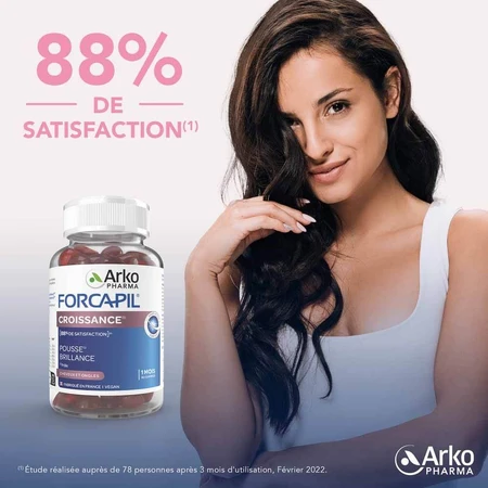 Arkopharma Forcapil Crescita Cheveux et Ongles 60 Caramelle gommose