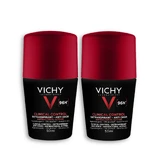 Deodorant Roll-on Antiperspirant Anti-Miros 96h, pentru bărbați, 2 x 50 ml, Vichy