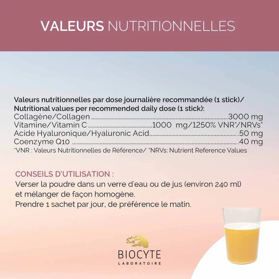 Complejo cutáneo liposomal antiedad Biocyte 14 sticks