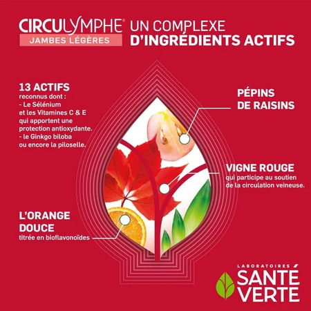 Sante Verte Circulymphe Light Legs 30 comprimate