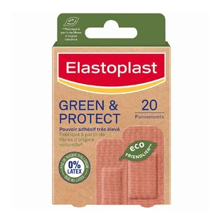 Elastoplast Green & Protect 0% Látex Muy alto poder adhesivo - 2 formatos 20 tiritas