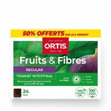 Ortis Fruta y Fibra Tránsito Intestinal Regular 2x24 cubitos