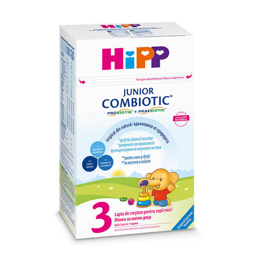 Junior Combiotic 3 fórmula, +1 año, 500 g, Hipp