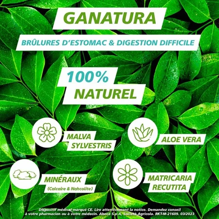 GaNatura Brandend maagzuur en spijsvertering Triple Action 45 tabletten
