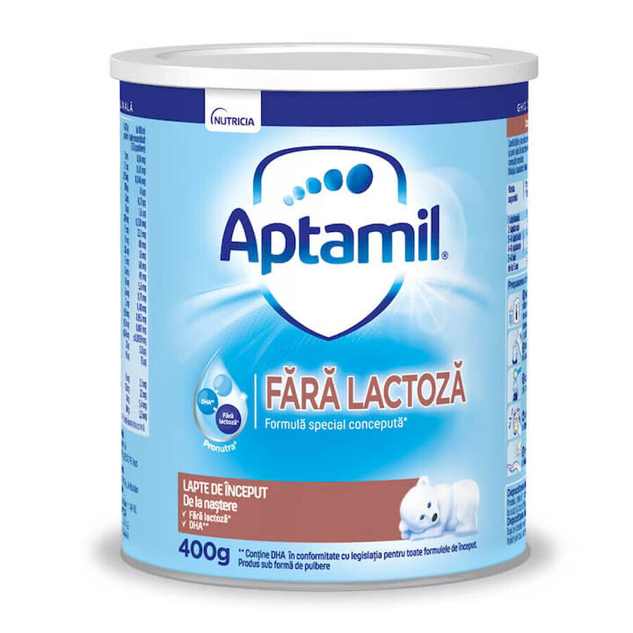 Fórmula láctea de inicio sin lactosa, 400 g, Aptamil