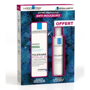 La Roche-Posay Toleriane Cofanetto rosaliac AR concentrato + dermo-detergente in omaggio 100 ml