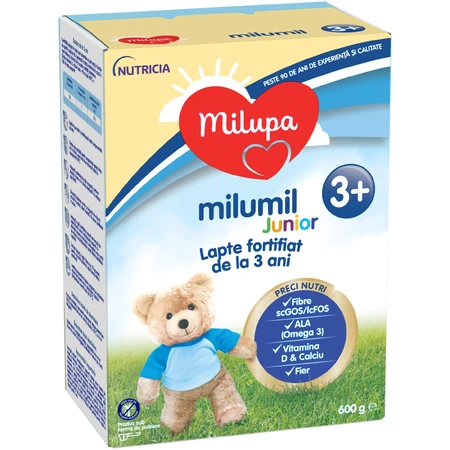 Formula de lapte Milumil Junior, +3 ani, 600 g, Milupa