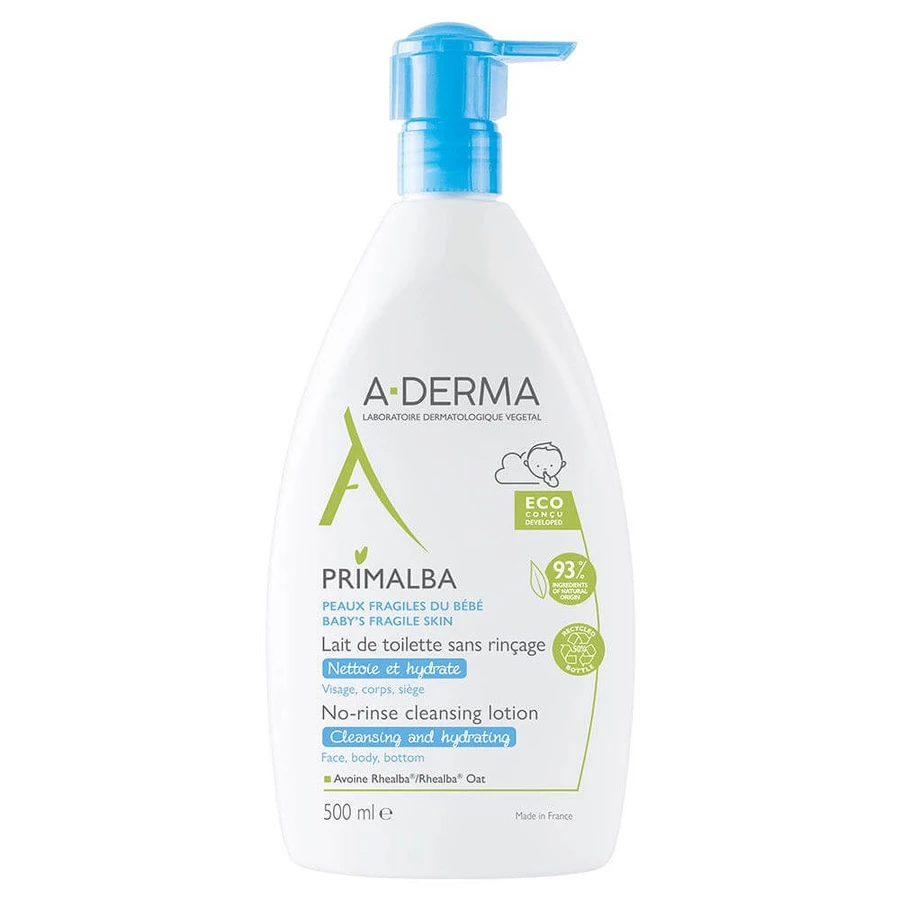 A-Derma Primalba Lait De Toilette Envase Bomba Eco Concu 500ml