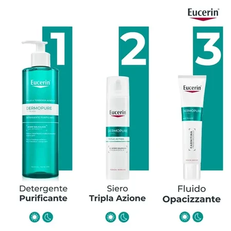 Eucerin Dermopure Matujący fluid matujący do skóry z niedoskonałościami 40 ml: ceny i cechy