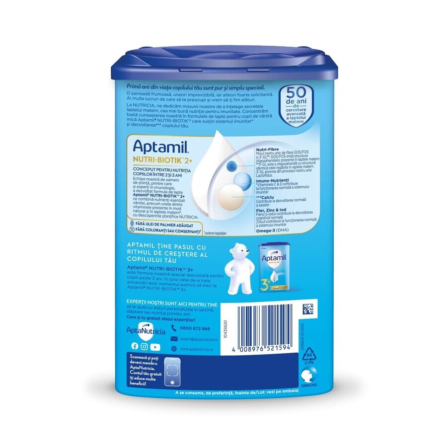 Nutri lait en poudre - Biotik 2+, 2-3 ans, 800 g, Aptamil