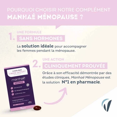 Menopauză fără hormoni Manhaé, 120 capsule, Laboratoires Nutrisanté