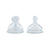 Nuk FC + tetinas de silicona para el control del flujo de 6 a 18 meses x2