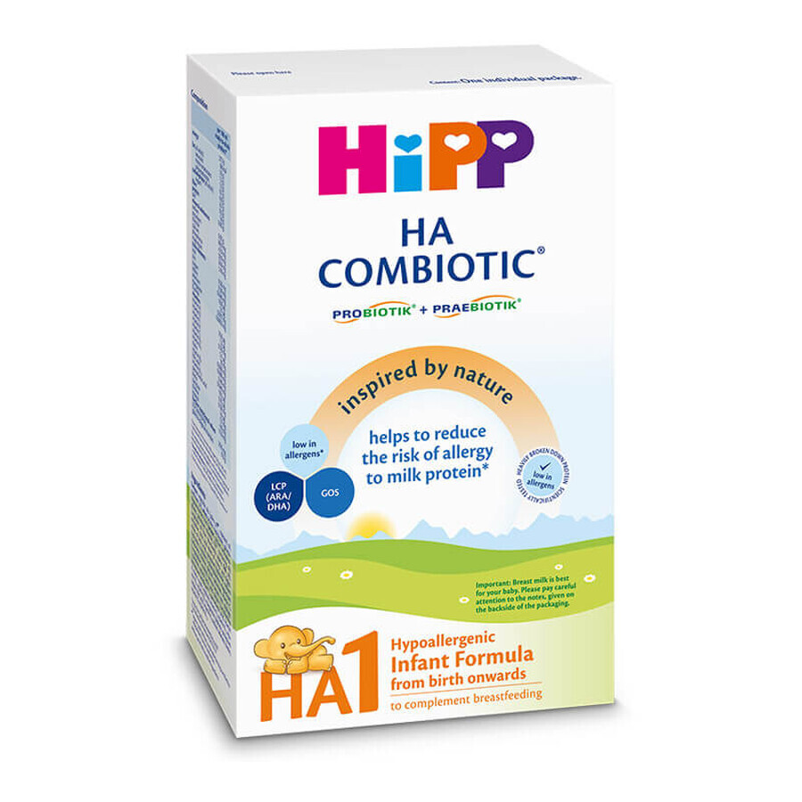 Leche maternizada en polvo HA 1 Combiotic, +0 meses, 350 g, Hipp