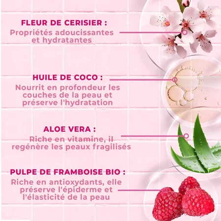 Energie Fruit Organiczne mleczko sorbetowe z miąższem malin i kwiatem wiśni do skóry suchej 200 ml: ceny i cechy