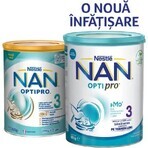 Latte in polvere Nan 3 OptiPro, +12 mesi, 800 g, Nestlé