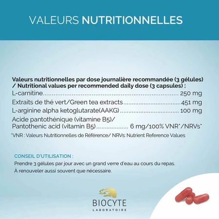 Biocyte Snellente Il bruciatore per la perdita di peso 60 capsule