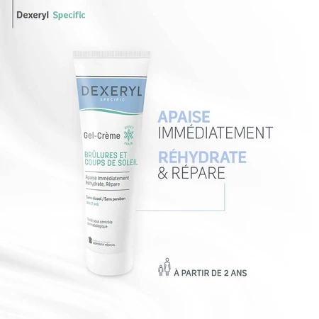 Dexeryl Crema-gel calmante Quemaduras superficiales y solares 50g
