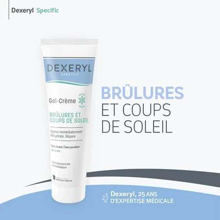 Dexeryl Crema-gel calmante Quemaduras superficiales y solares 50g