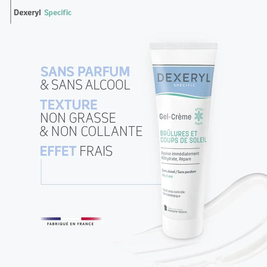 Dexeryl Crema-gel calmante Quemaduras superficiales y solares 50g