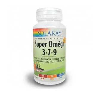 Solaray Super Omega 3,7,9 cu vitamina D 60 Capsule
