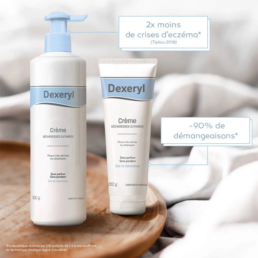 Dexeryl Crema idratante Viso e Corpo Pelle molto secca Peaux très sèches ou atopiques 500g