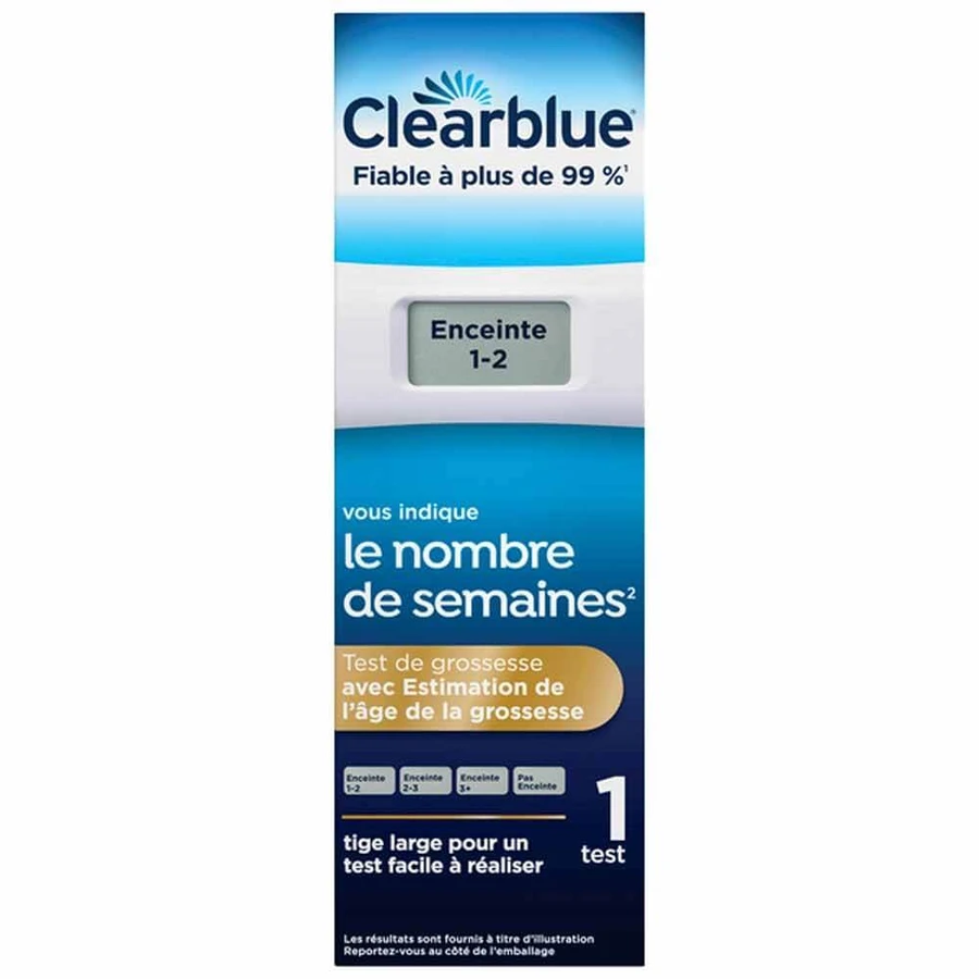 Prueba de embarazo digital Clearblue con edad estimada del embarazo 1 prueba