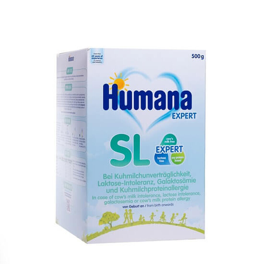 Fórmula especial de leche de soja SL, +0 meses, 500 g, Humana