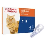 Clement-Thekan FIprokil Anti-Puces Anti-Tiques Chats 1kg et + 4 Pipettes 50mg