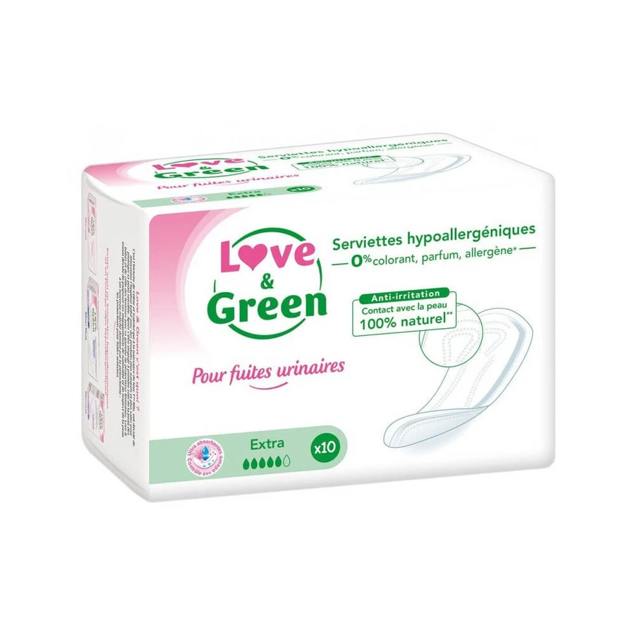 Tampony Love&Green Urinary Leak Extra 10 szt.: ceny i cechy