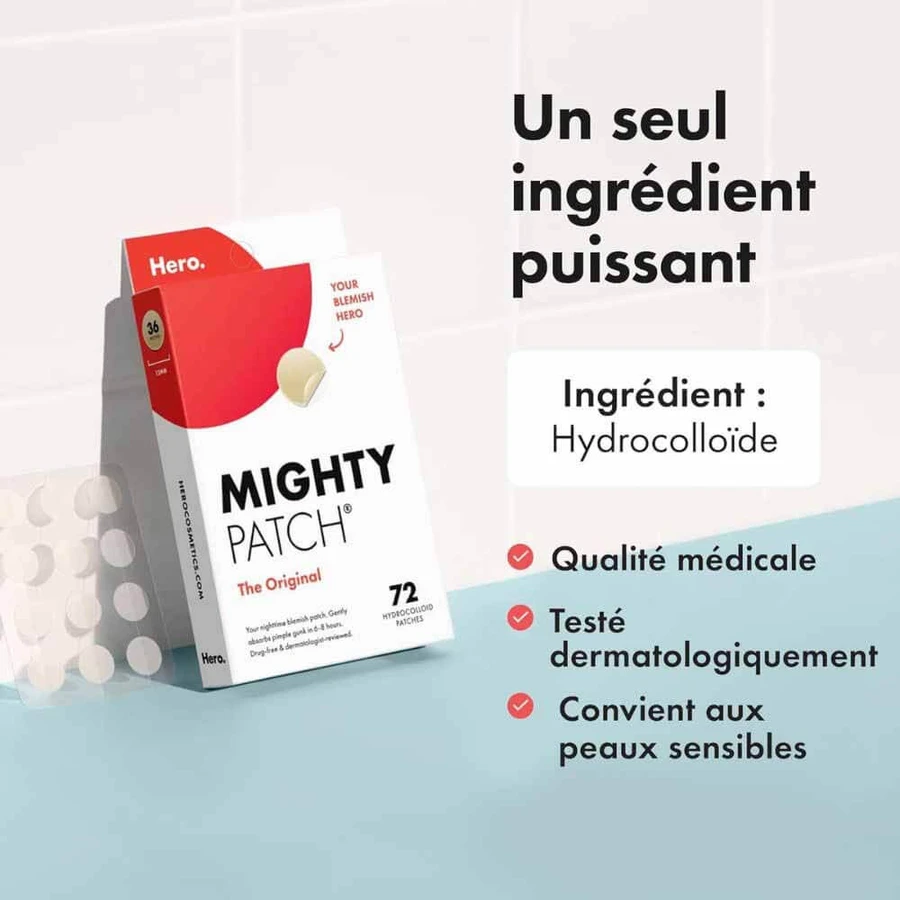 Hero Mighty Patch Anti-Akne-Nachtpflaster l'Original x24