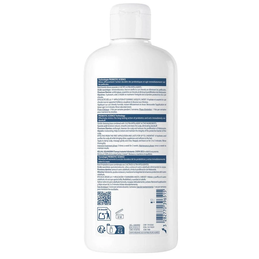 Ducray Kelual Squanorm Champú para el tratamiento de la caspa seca 400 ml