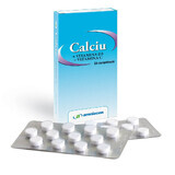 Calciu + Vitamina D3 + Vitamina C, 24 comprimate, Amniocen