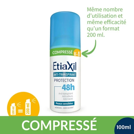 Etiaxil Antiperspirant Deodorant Comprimat 48h Protejează Pielea Sensibilă 100ml