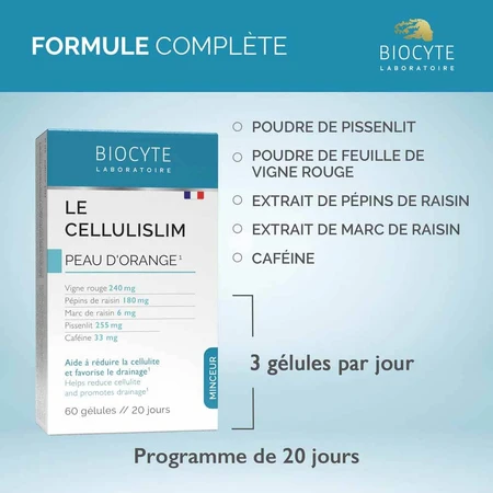 Biocyte Adelgazante Cáscara de Naranja Cellulislim 60 cápsulas