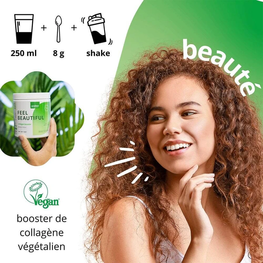 Purasana Collagen Complex Vegan Beauty Powder Feel Beautiful Cranberry Flavour 240g: ceny i cechy