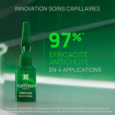 René Furterer Triphasic Reactional 2-in-1 Tratament pentru păr și creștere 12x5ml fiole
