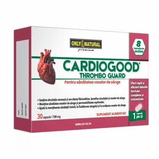 Cardiogood Thrombo Guard 788 mg, 30 capsule, Only Natural  