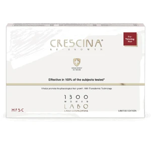 Tratamiento intensivo para el crecimiento del cabello 1300 Woman Crescina Re-Crecimiento, 5 ampollas, Labo