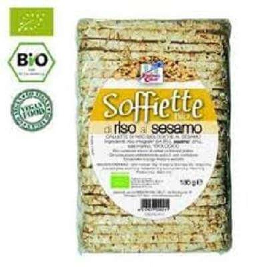 Galette din orez cu susan Bio, 130 g, La Finestra Sul Cielo