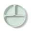 Farfurie din silicon cu ventuza, Menta, Babyono