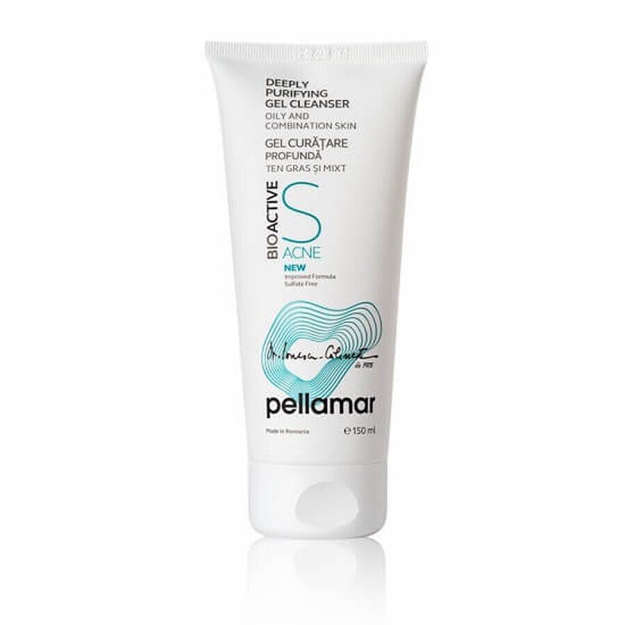 Gel curatare profunda, BioActive S Acne, 150 ml, Pellamar