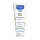 Gel detergente senza sapone per capelli e corpo 2 in 1, 200 ml, Mustela