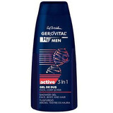 Gerovital H3 Gel de Ducha Masculino Activo 3 en 1, 400ml, Farmec