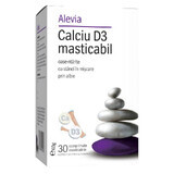 Calcio D3 masticable, 30 comprimidos, Alevia