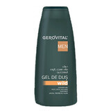 Gel de ducha Wild 3 en 1, 400ml, Gerovital Men